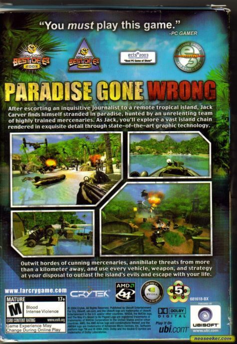 Far Cry - Sony PlayStation Network (PSN) (Ubisoft - 1) video game collectible [Barcode 008888681618] - Main Image 2