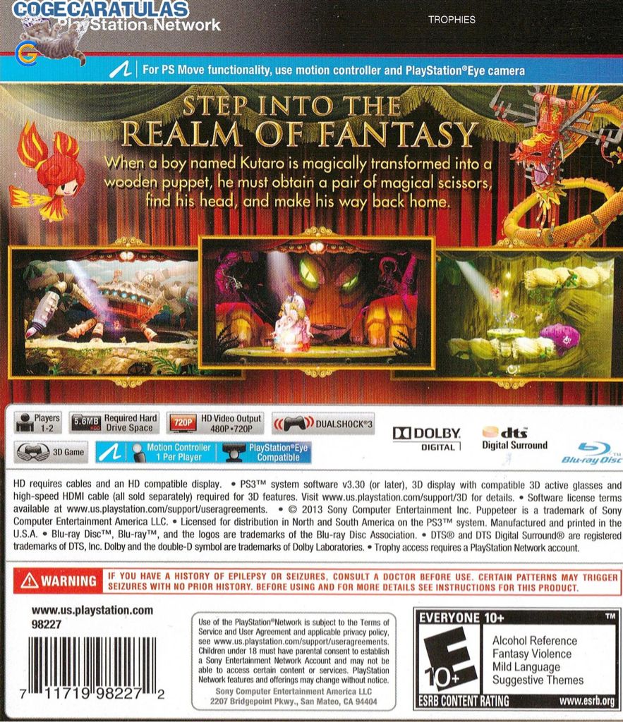 Der Puppenspieler - Sony PlayStation 3 (PS3) (Playstation Plus Abbonamento - 1-2) video game collectible [Barcode 711719260264] - Main Image 2