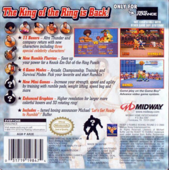 Ready 2 Rumble Boxing: Round 2 - Nintendo Game Boy Advance (GBA) (Midway - 1) video game collectible [Barcode 7171821198474] - Main Image 2