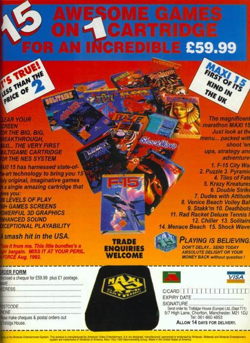 Maxi 15 ($70) - Nintendo Entertainment System (NES) (American Video) video game collectible - Main Image 2