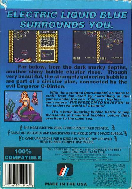 Mermaids Of Atlantis ($23-$25) - Nintendo Entertainment System (NES) (American Video) video game collectible - Main Image 2