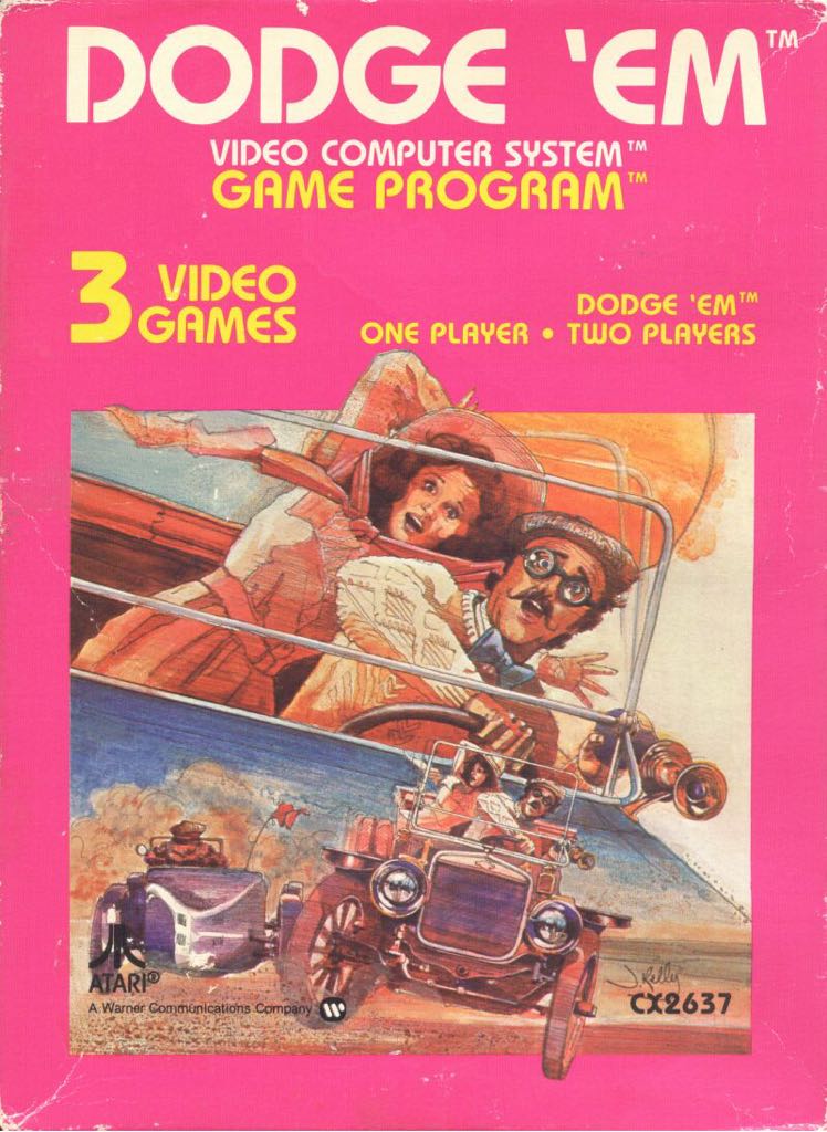 Dodge’em - Atari 2600 video game collectible - Main Image 1