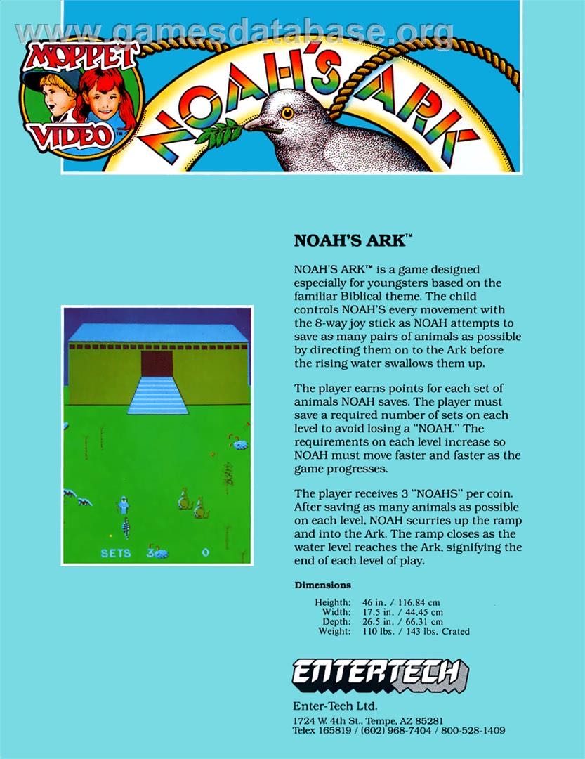 Noahs Ark ~$83 - Nintendo Entertainment System (NES) video game collectible - Main Image 2