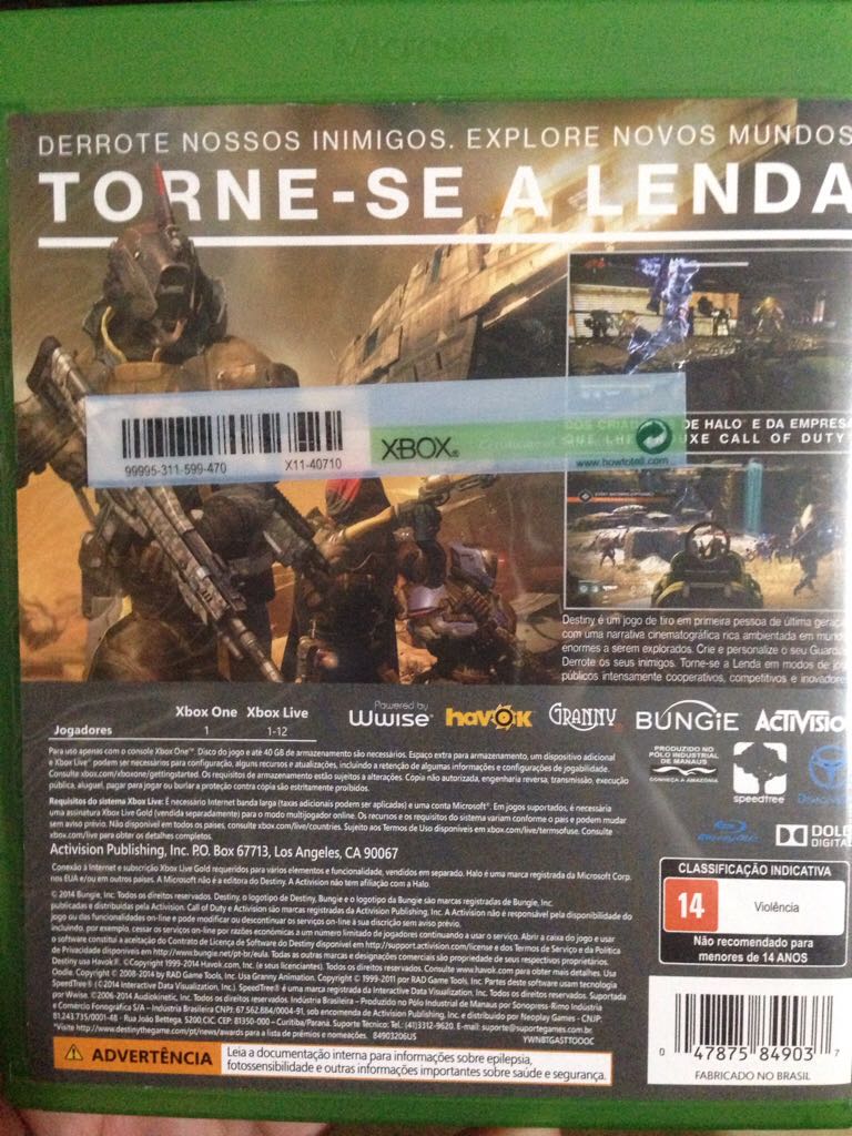 Destiny - Microsoft Xbox One video game collectible [Barcode 047875849037] - Main Image 2