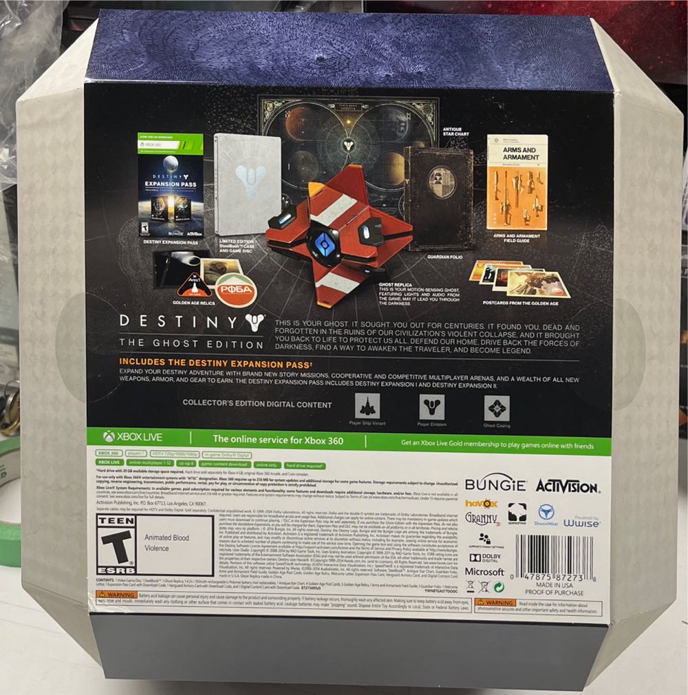 Destiny The Ghost Edition - Microsoft Xbox 360 video game collectible [Barcode 047875872738] - Main Image 3