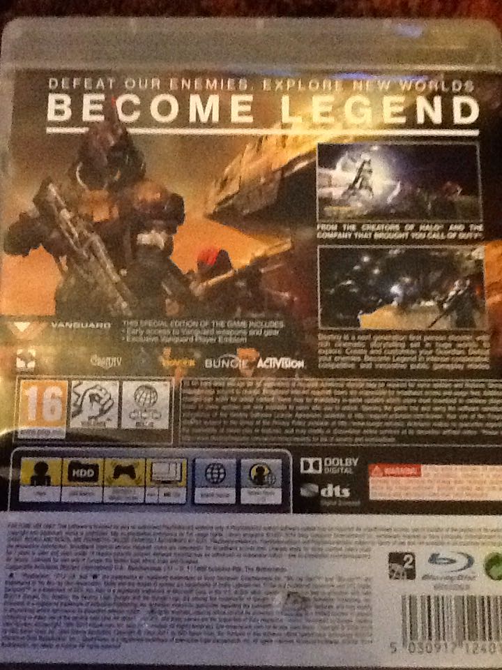 Destiny - Vanguard Armoury Edition - Sony PlayStation 3 (PS3) (Activision Publishing Inc.) video game collectible [Barcode 5030917124013] - Main Image 2