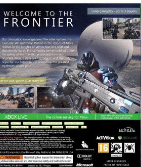 Destiny - Microsoft Xbox One (1) video game collectible [Barcode 5030917124266] - Main Image 2