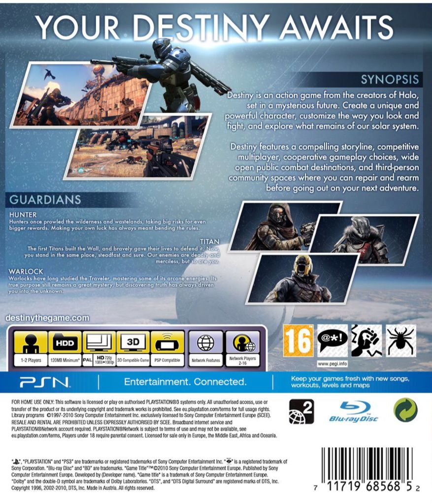 Destiny - Sony PlayStation 4 (PS4) (Bungie - 1) video game collectible - Main Image 2