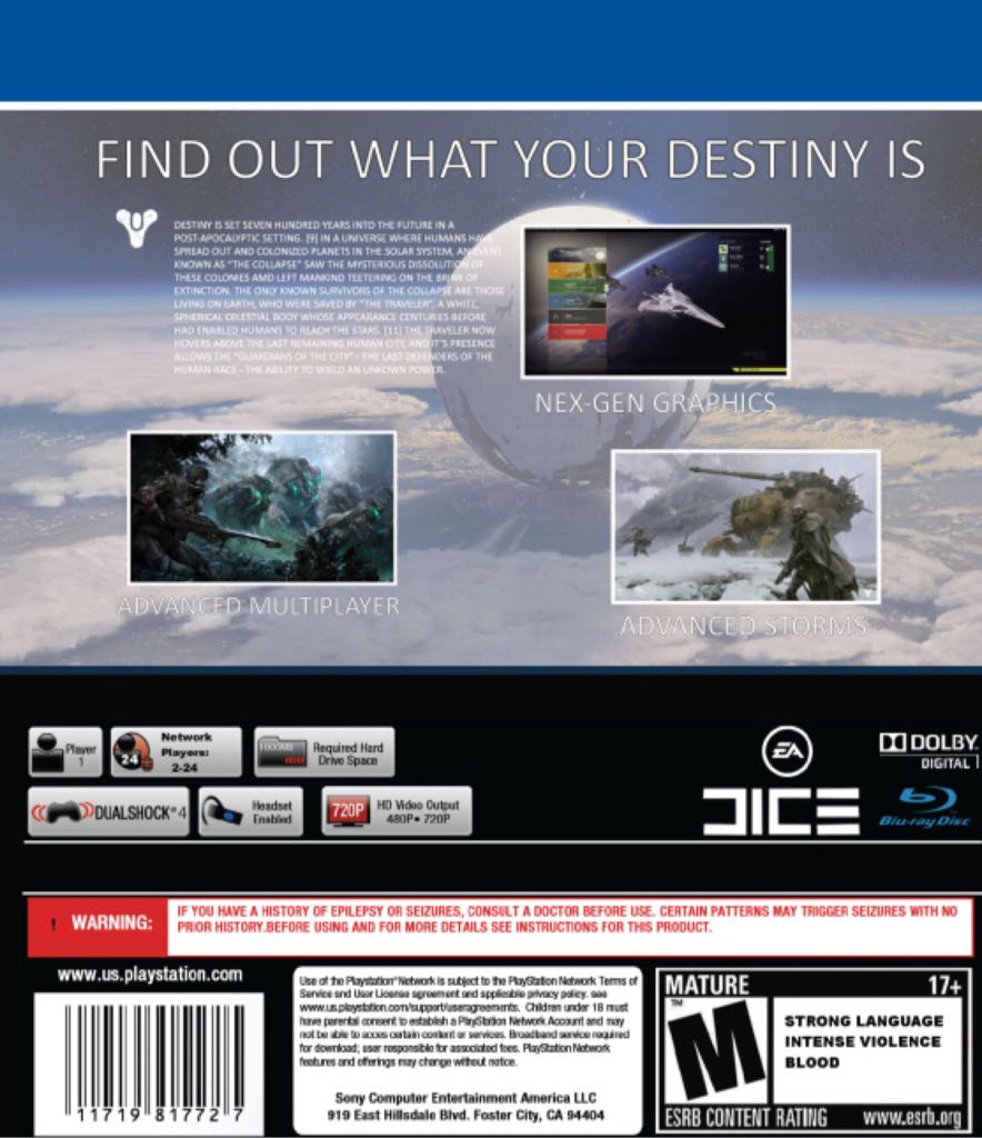 Destiny - Sony PlayStation 4 (PS4) (Bungie) video game collectible - Main Image 2