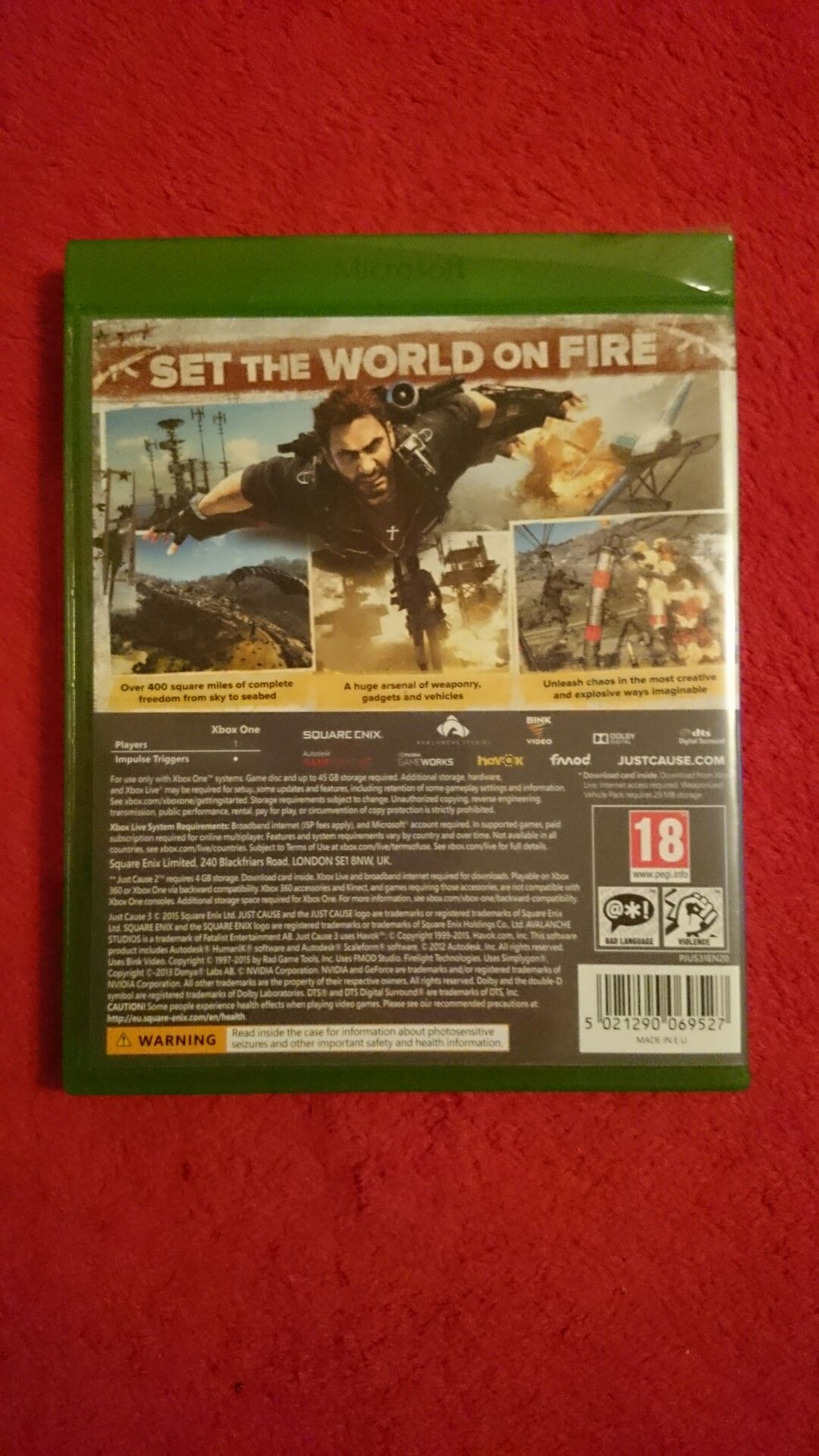 Just Cause 3 - Microsoft Xbox One (Square Enix Europe - 1) video game collectible [Barcode 5021290069527] - Main Image 2