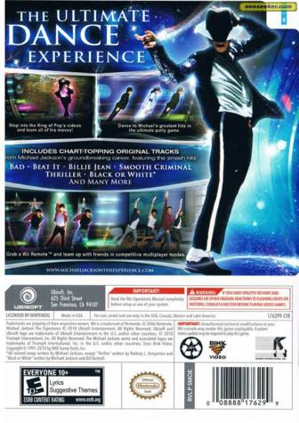 Michael Jackson The Experience (Walmart) - Nintendo Wii (Ubisoft - 4) video game collectible - Main Image 2