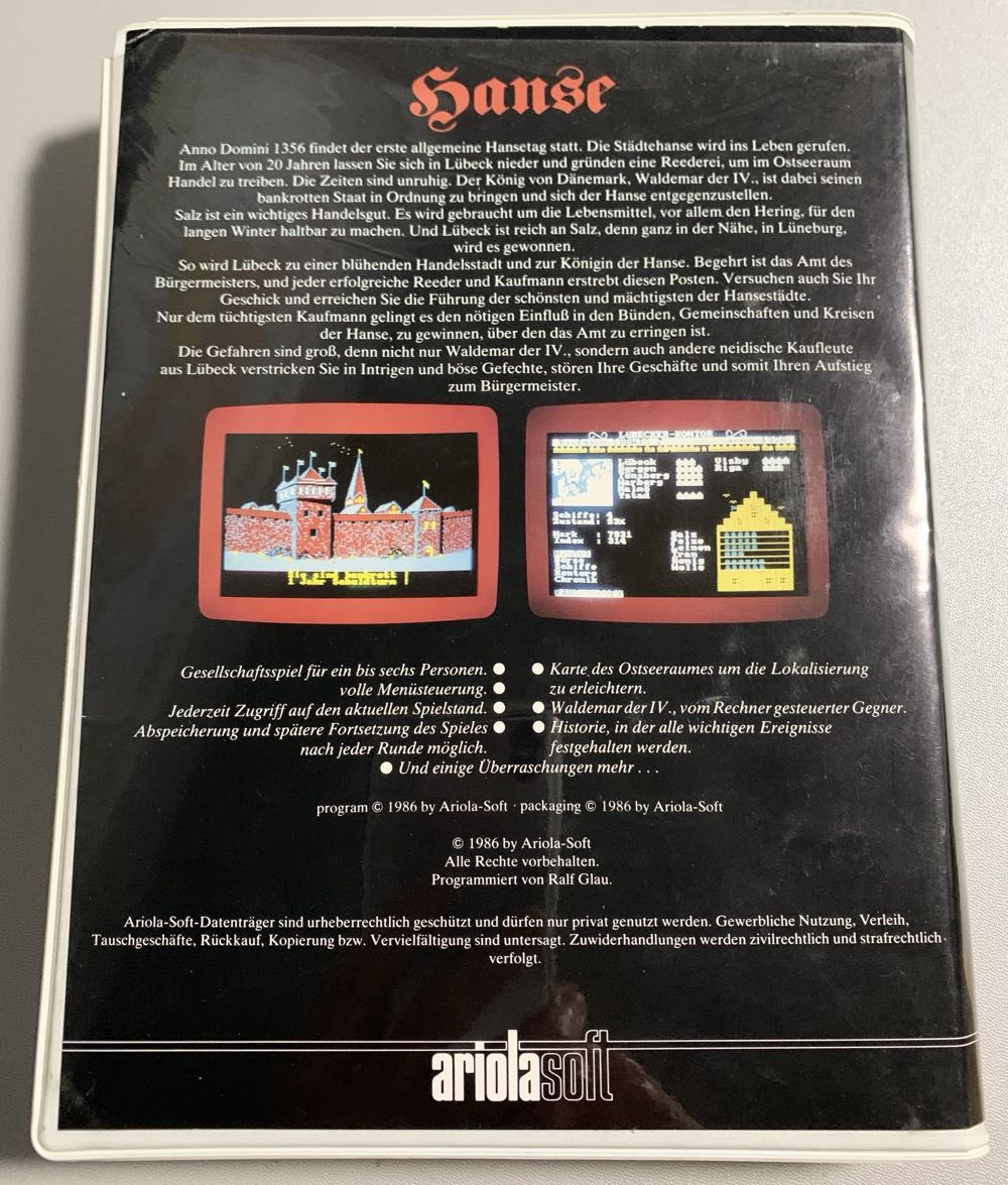 Hanse Die Expedition - Commodore Amiga (Ariolasoft) video game collectible [Barcode 4014935152051] - Main Image 3