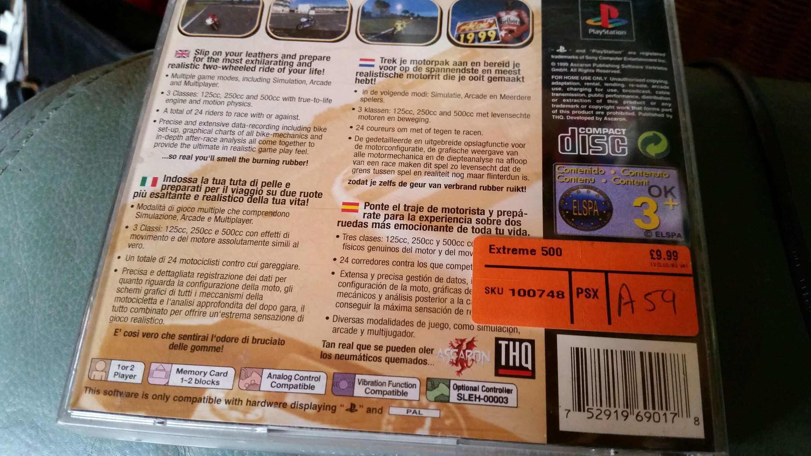 Extreme 500 - Sony PlayStation video game collectible - Main Image 2