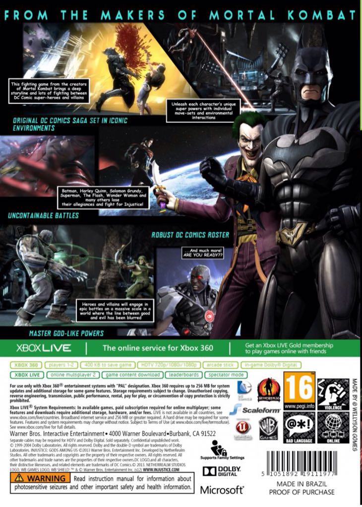 Injustice - Gods Among Us - Microsoft Xbox 360 (1) video game collectible [Barcode 9325336167113] - Main Image 2