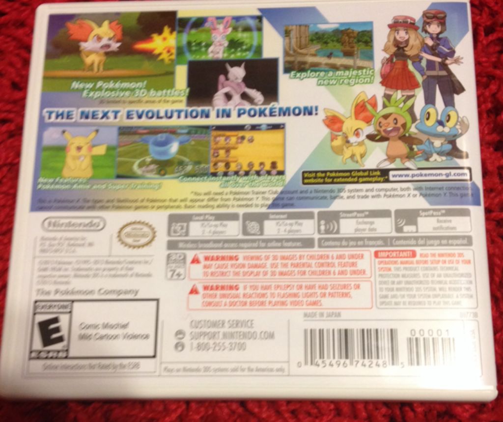 Pokemon X - Nintendo 3DS (Nintendo, The Pokemon Company - 2-4) video game collectible - Main Image 2