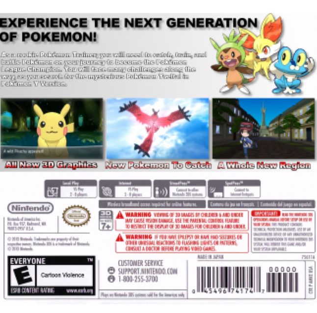 Pokemon Y - Nintendo 3DS video game collectible - Main Image 2