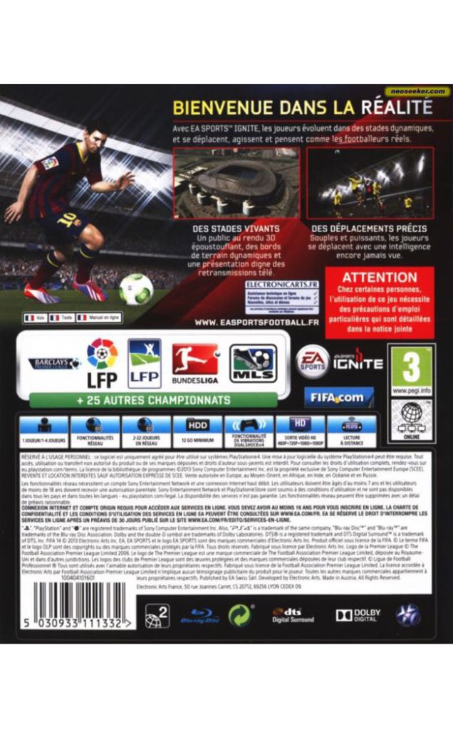 Fifa14 - Sony PlayStation 4 (PS4) video game collectible - Main Image 2