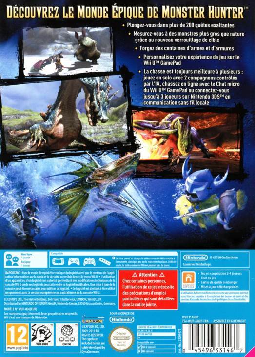 Monster Hunter 3 Ultimate - Nintendo Wii U (Capcom - 1) video game collectible [Barcode 045496331467] - Main Image 2