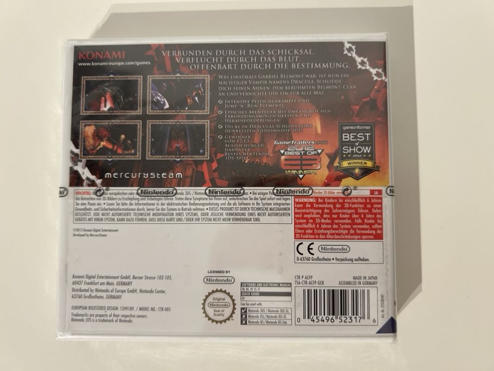 Castlevania Mirror Of Fate - Nintendo 3DS (Nintendo - 1) video game collectible [Barcode 045496523121] - Main Image 3
