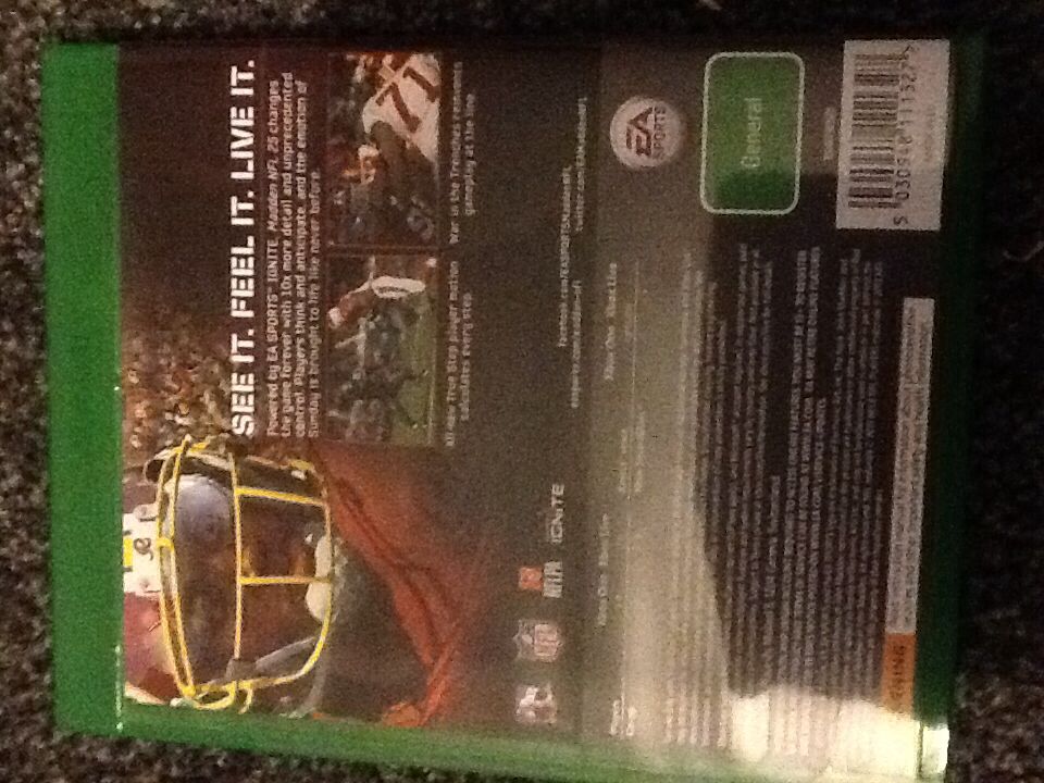 Madden NFL 25 - Microsoft Xbox One (Ea Sports - 1-4) video game collectible [Barcode 5030948111327] - Main Image 2