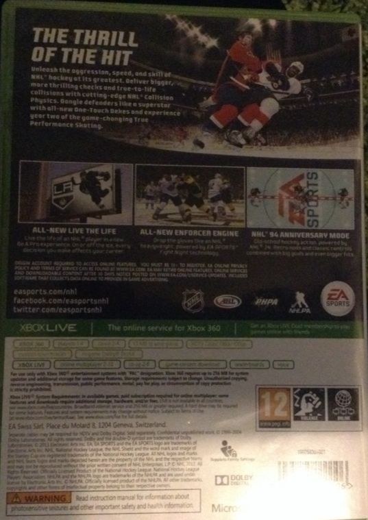 NHL 14 - Microsoft Xbox 360 video game collectible [Barcode 5035225111106] - Main Image 2