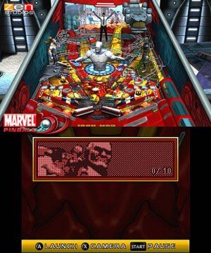 Marvel Pinball 3D - Nintendo 3DS video game collectible - Main Image 2