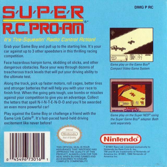 S.U.P.E.R R.C.PRO.AM - Nintendo Game Boy video game collectible - Main Image 2