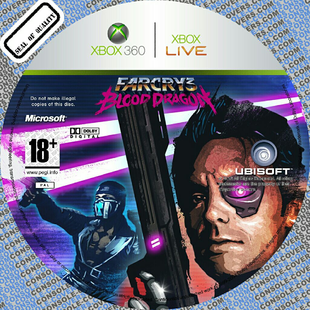 Farcry 3 Blood Dragon - Microsoft Xbox 360 video game collectible - Main Image 2