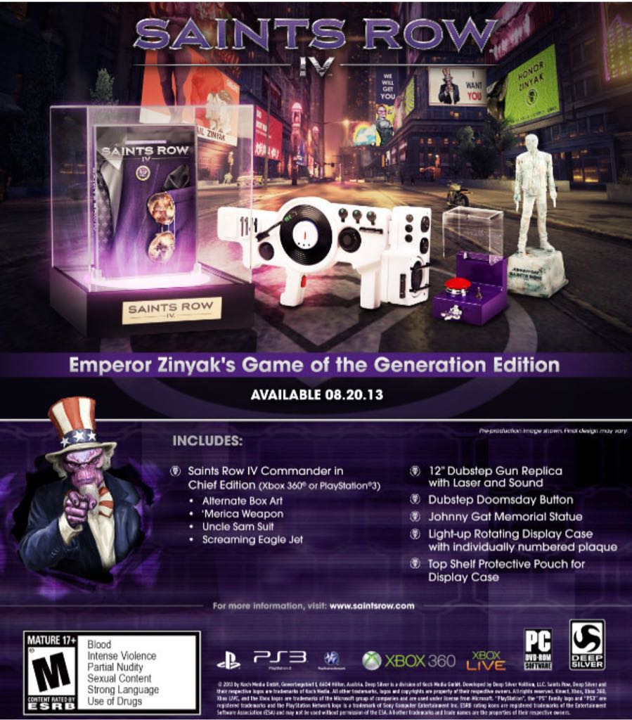 Saints Row IV - Microsoft Xbox One video game collectible - Main Image 2