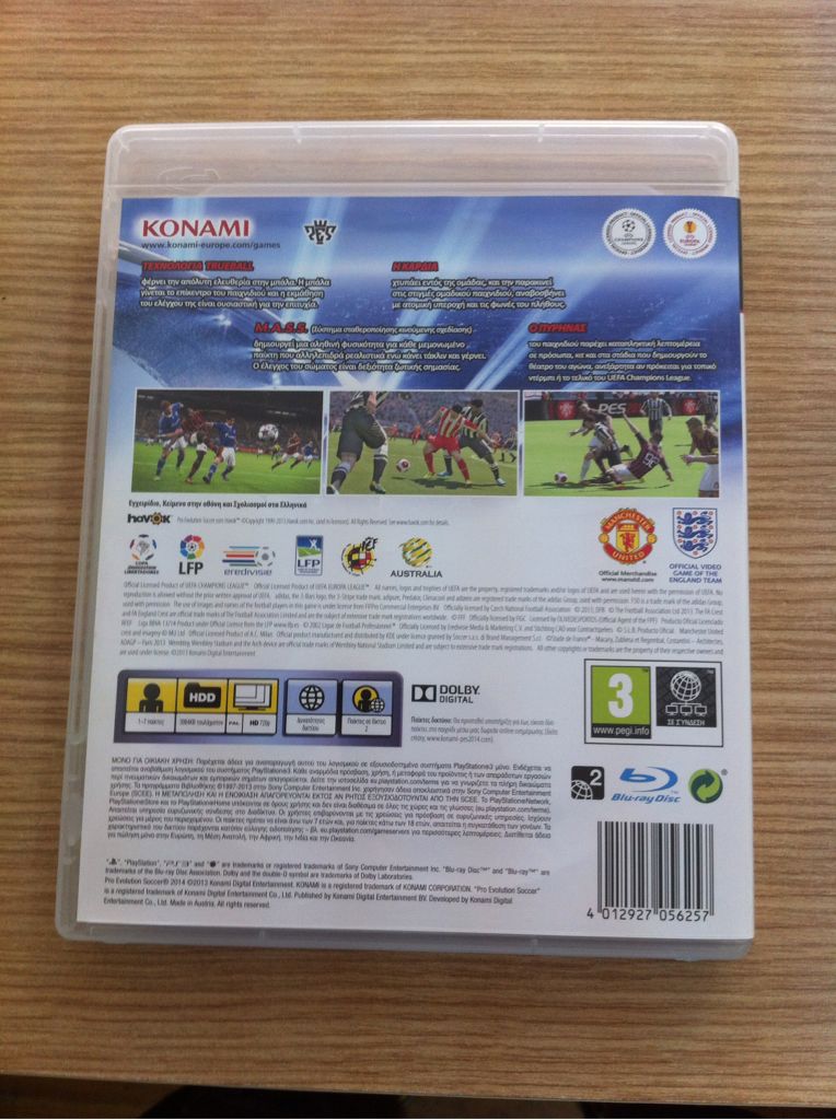 Pro Evolution Soccer 2014 - Sony PlayStation 3 (PS3) video game collectible [Barcode 4012927056257] - Main Image 2