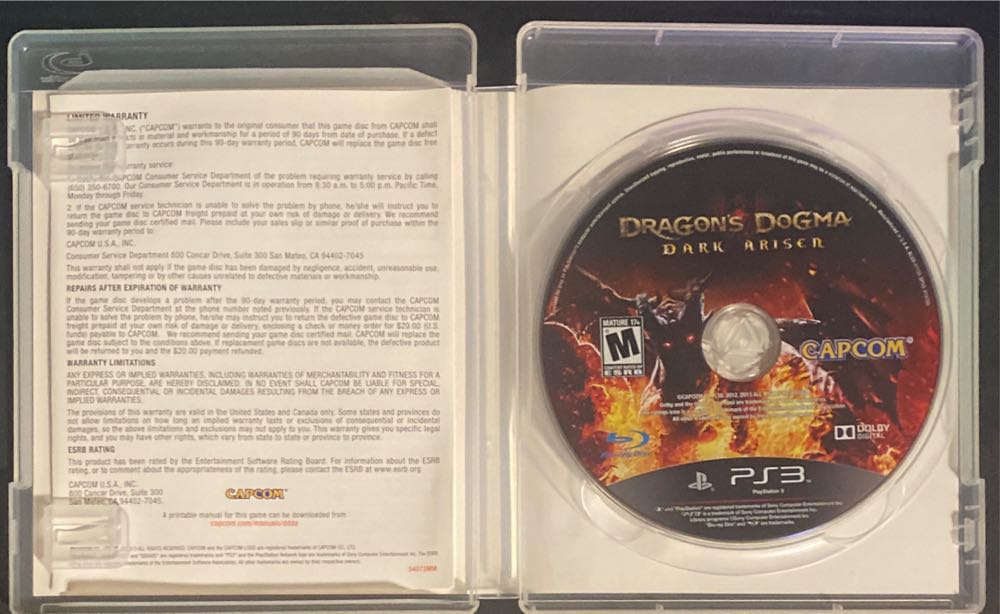Dragon’s Dogma Dark Arisen - Sony PlayStation 3 (PS3) (Capcom - Single-Player) video game collectible [Barcode 013388912155] - Main Image 3