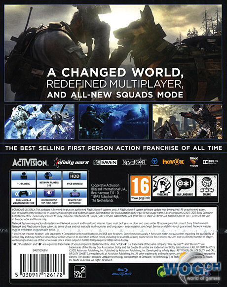 Call of Duty: Ghosts - Sony PlayStation 4 (PS4) (Activision - 2) video game collectible [Barcode 5030917132582] - Main Image 2