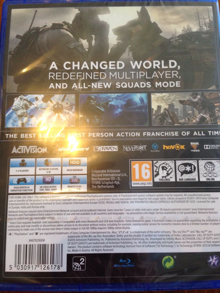 Call Of Duty: Ghosts - Sony PlayStation 4 (PS4) (Activision - 2) video game collectible - Main Image 2