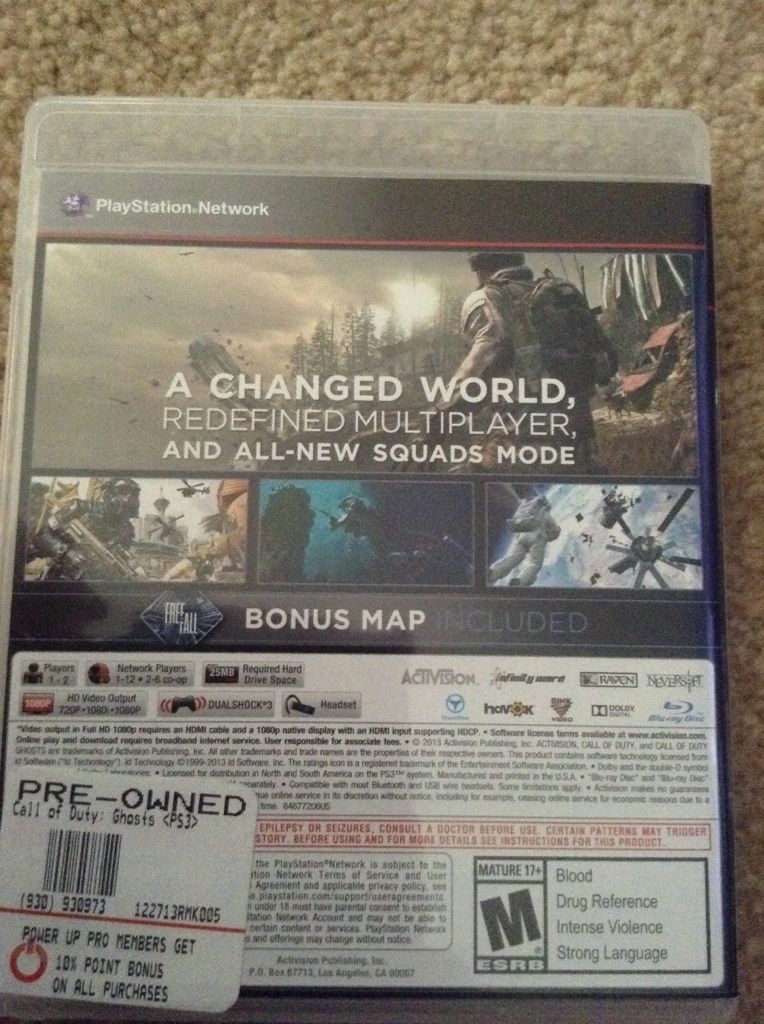 Call Of Duty: Ghosts - Sony PlayStation 3 (PS3) video game collectible - Main Image 2