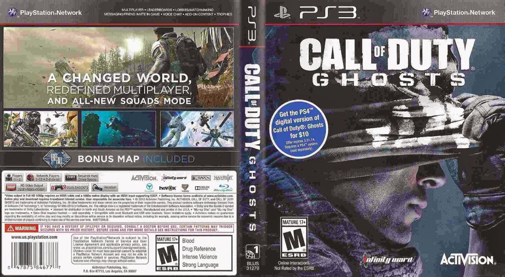 Call Of Duty: Ghosts - Sony PlayStation 3 (PS3) (Activision - 1-2) video game collectible - Main Image 2