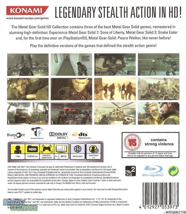 Metal Gear Solid: The Legacy Collection - Sony PlayStation 3 (PS3) (Konami) video game collectible - Main Image 2
