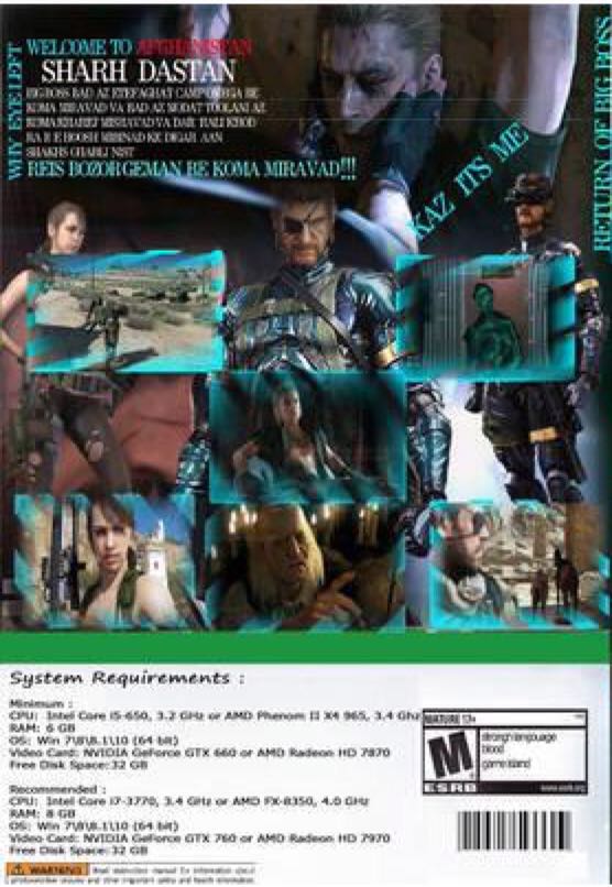 Metal Gear Solid - V : The Phantom Pain - Microsoft Xbox One (Konami - 1) video game collectible [Barcode 4012927110317] - Main Image 2