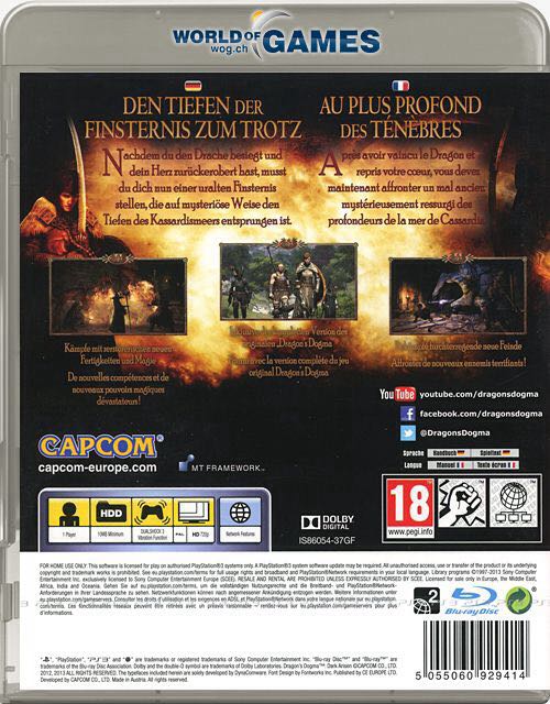 Dragons Dogma: Dark Arisen - Sony PlayStation 3 (PS3) video game collectible - Main Image 2