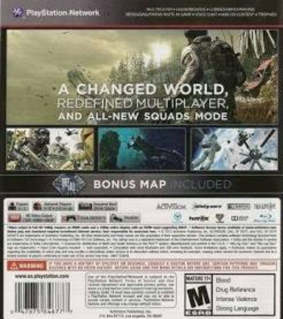 Call of Duty: Ghosts - Sony PlayStation 3 (PS3) (Activision - 1) video game collectible [Barcode 5030917134449] - Main Image 2