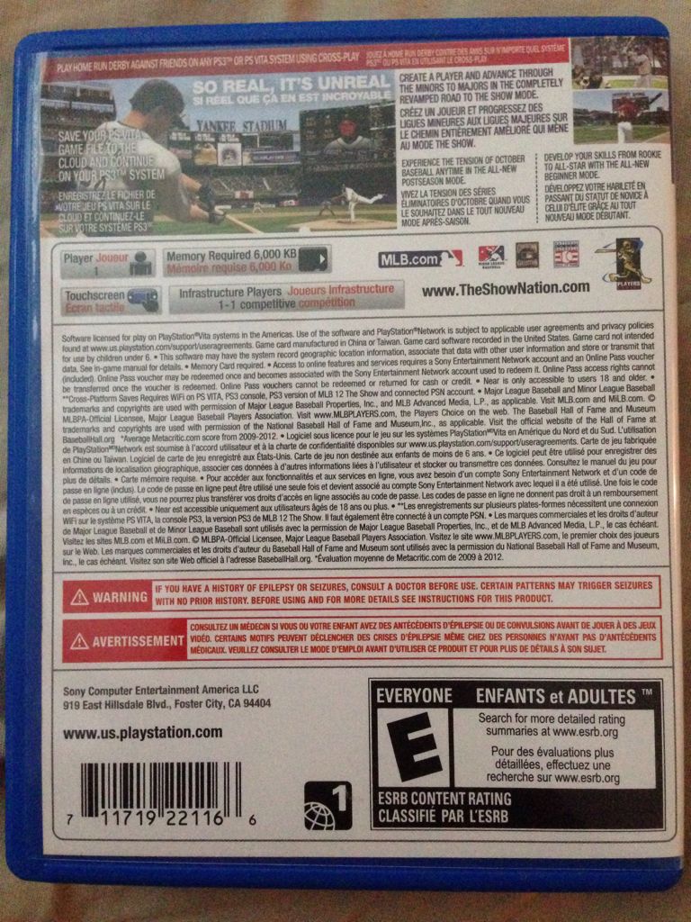 Mlb 13 - Sony PlayStation Vita (PS Vita) video game collectible - Main Image 2
