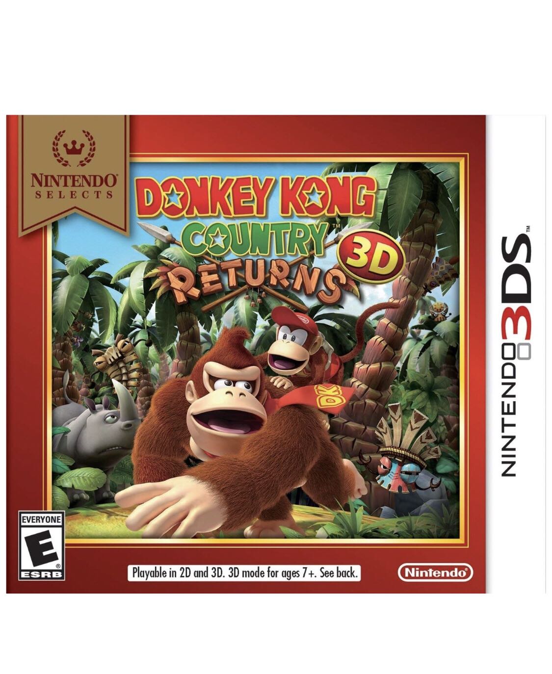 Donkey Kong Country Returns 3D - Nintendo 3DS (Nintendo - 1-2) video game collectible [Barcode 045496477479] - Main Image 2