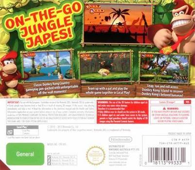 Donkey Kong Country Returns 3D - Nintendo 3DS (Nintendo - 1) video game collectible [Barcode 045496523657] - Main Image 2