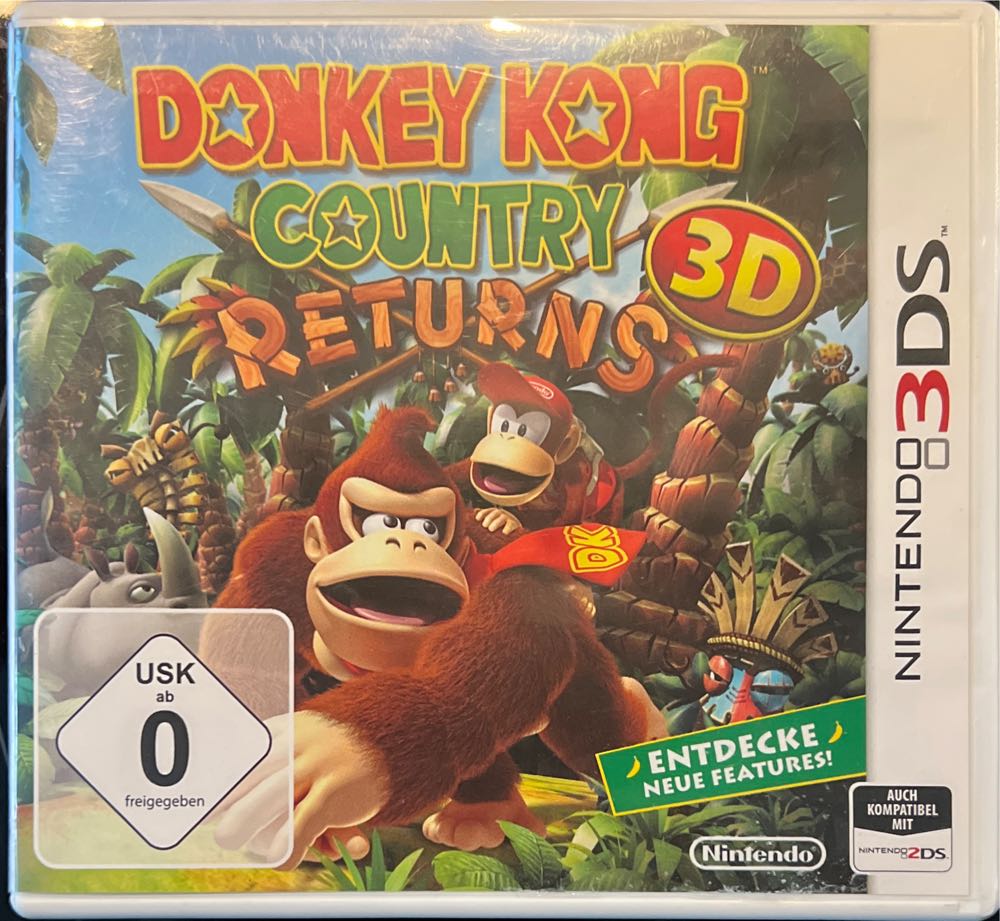 Donkey Kong Country Returns 3D - Nintendo 3DS (Nintendo - 1) video game collectible [Barcode 045496523657] - Main Image 3