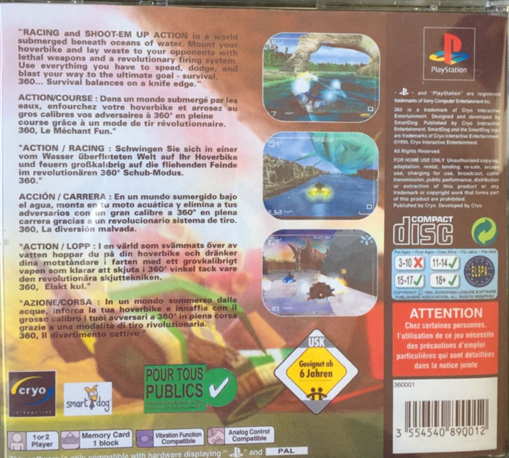 360 Three Sixty - Sony PlayStation video game collectible - Main Image 2