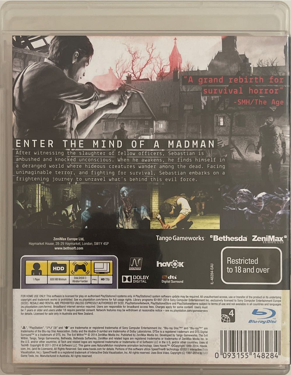 The Evil Within - Sony PlayStation 3 (PS3) (Bethesda - 1) video game collectible [Barcode 093155148284] - Main Image 2