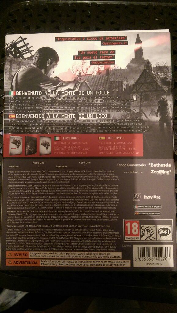 The Evil Within - Microsoft Xbox One (Bethesda - 1) video game collectible [Barcode 5055856402701] - Main Image 2