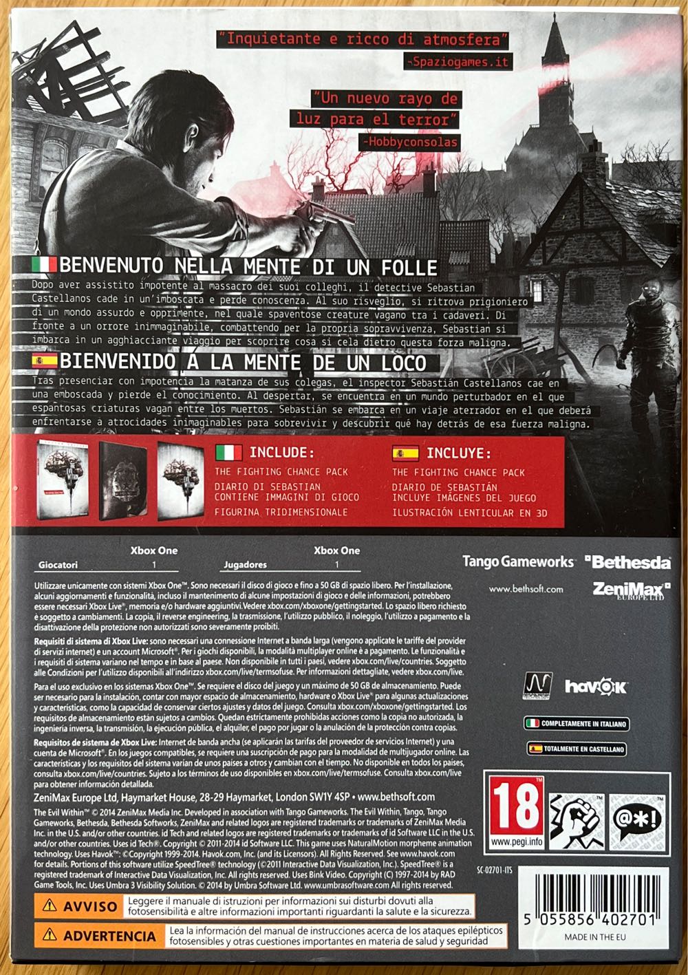 The Evil Within - Microsoft Xbox One (Bethesda - 1) video game collectible [Barcode 5055856402701] - Main Image 3