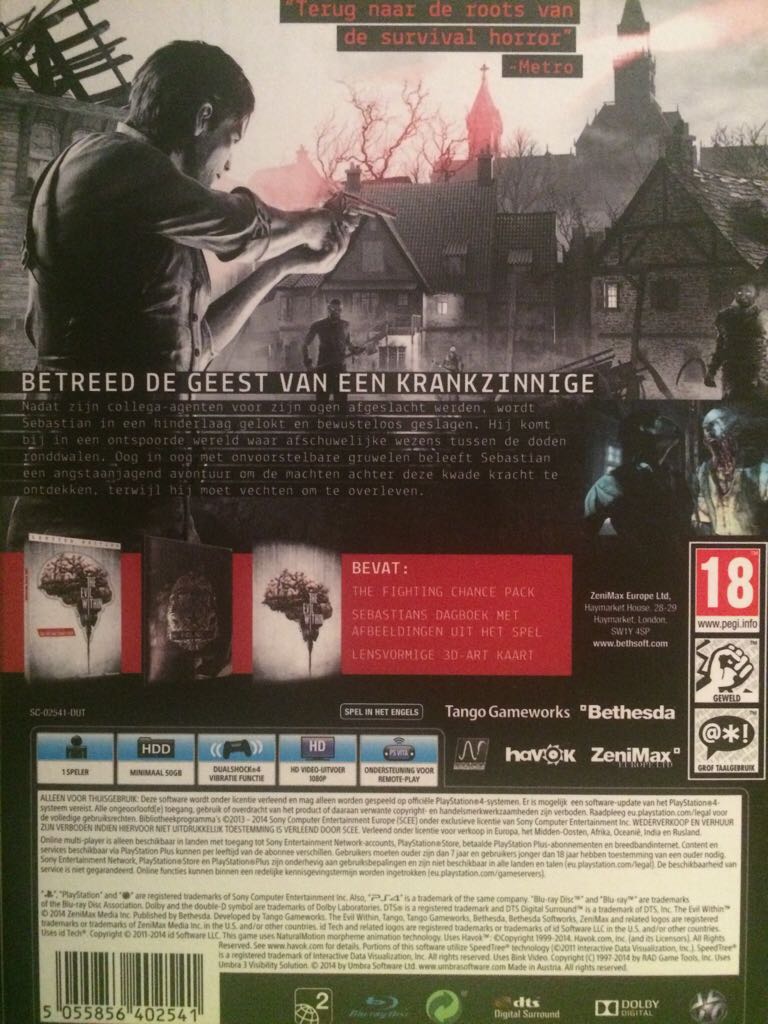 The Evil Within - Sony PlayStation 4 (PS4) (Bethesda Softworks - 1) video game collectible - Main Image 2