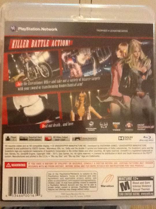 Killer Is Dead Limited Edition - Sony PlayStation 3 (PS3) (XSEED Games - 1) video game collectible [Barcode 853466001612] - Main Image 2