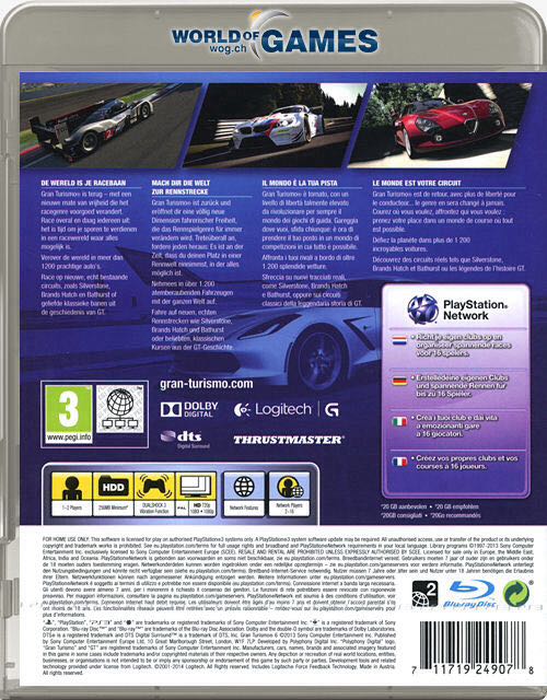 Grand Turismo 6 - Sony PlayStation 3 (PS3) video game collectible - Main Image 2